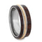 Bolivian Rosewood, Guitar String 8mm Comfort-Fit Titanium Wedding Band