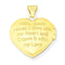 Petite 14k Yellow Gold Diamond Claddagh Heart Locket Pendant