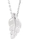 Sterling Silver Journey Leaf Necklace, 18"