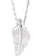 Platinum Journey Leaf Necklace, 18"