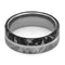 Black and White Mokume, Mystifying Meteorite 7mm Comfort-Fit Titanium Wedding Band