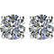 2 Ct 14k White Gold Diamond Stud Earrings (2.00 Cttw, GH Color, I1 Clarity)