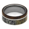 Ironwood and Deer Antler 8mm Comfort-Fit Titanium Band