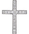 Diamond Cross 14k White Gold Pendant