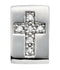 Diamond Cross Pendant Slide 14k White Gold