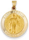 14k Yellow Gold St. Florian Medal Pendant (25X22MM)