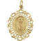 14k Yellow Gold Our Lady of Guadalupe Medal (25x18 MM)