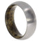 Sindora Wood Inlay 8mm Comfort Fit Matte Titanium Band