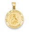 14k Yellow Gold Our Lady Of Perpetual Help Medal Pendant (20X19MM)