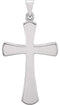 Cross Pendant, Sterling Silver (28.5x19MM)