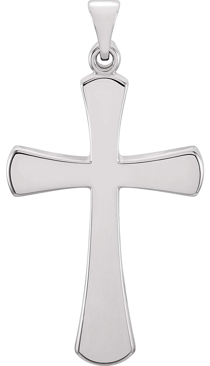 Cross Pendant, Sterling Silver (28.5x19MM)