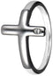 Diamond Cross Ring, Rhodium Plated Sterling Silver (.01 Ct, IJ, SI1), Size 5