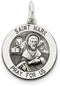 Sterling Silver Antiqued Saint Mark Medal (25X20MM)