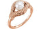 White Freshwater Cultured Pearl Beaded Ring, 14k Rose Gold (6-6.5MM)