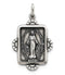 Sterling Silver Antiqued Miraculous Medal (33X21MM)