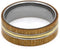 Guitar String, Rowan Wood 8mm Comfort-Fit Titanium Wedding Band, Size 11.75