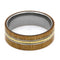 Guitar String, Rowan Wood 8mm Comfort-Fit Titanium Wedding Band