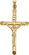 Crucifix of Jesus Christ 14k White Gold Pendant