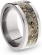 Mossy Oak Duck Blind Camo 10mm Comfort-Fit Titanium Ring, Size 7.5