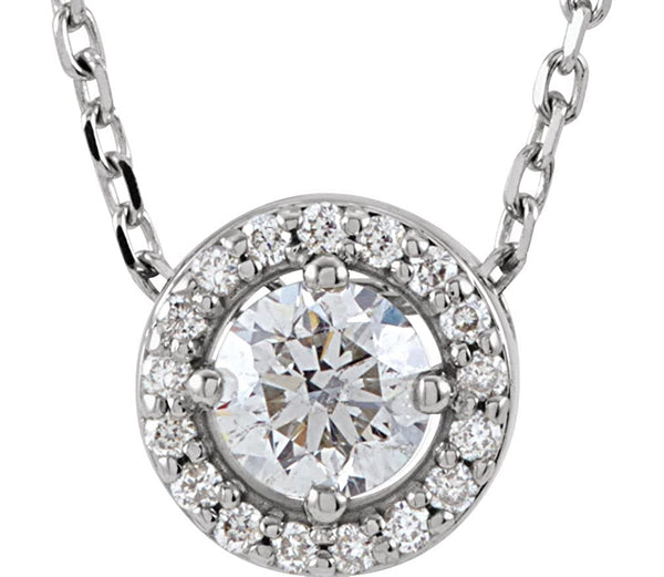 16-Stone Diamond Bar 14k Rose Gold Pendant Necklace, 18" (.16 Cttw, H+ Color, I2 Clarity)