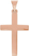 Cross Pendant, 14k Rose Gold (23.70x11.50MM)