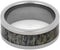 Deer Antler 8mm Comfort-Fit Titanium Band and Sizing Ring, Size 11