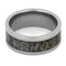 Deer Antler 8mm Comfort-Fit Titanium Band, Size 13.5