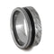 Meteorite, Ebony Wood, Guitar String 8mm Comfort-Fit Titanium Band