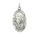 Sterling Silver St. Christopher Basketball Pendant (24.5x15.5 MM)