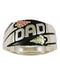 Mens Sterling Silver, 12k Green Gold, 12k Rose Gold Antiqued Black Hills Gold Motif Ring, Sizes 9, 9.5, 10, 10.5, 11, 11.5, 12