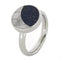 Starry Night Blue Stardust, Meteorite Moon 3mm Comfort-Fit Titanium Wedding Band