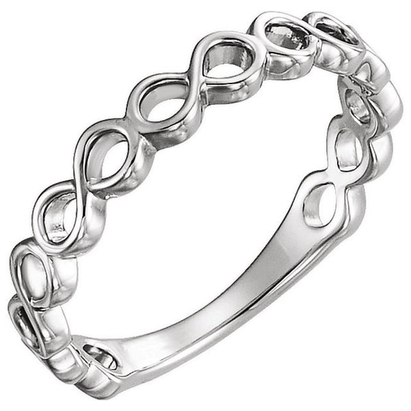 Platinum Infinity-Inspired Stackable Ring