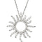 Diamond Sunburst 14k White Gold Necklace ( .39 Cttw, GH, I1)