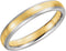 14k Yellow and White Gold Satin-Brushed 4mm Comfort-Fit Band