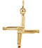 St. Bridget's Cross 14k Yellow Gold Pendant