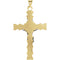 Two-Tone Crucifix 14k Yellow and White Gold Pendant(21.5X14.5MM)