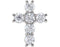 Diamond Cross Pendant, Rhodium-Plated 14k White Gold (1 Ctw, Color G-H, Clarity I1)