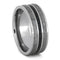 Onyx, Gibeon Meteorite 8mm Comfort-Fit Titanium Wedding Band