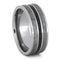 Onyx, Gibeon Meteorite 8mm Comfort-Fit Titanium Wedding Band