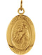 14k Yellow Gold St. Anthony of Padua Medal (15x11 MM)