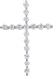 Platinum Diamond Cross Pendant (.33 Ctw, G-H Color, I1 Clarity)