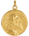 Rhodium Plated 14k Yellow Gold St. Jude Thaddeus Medal (15.25MM)