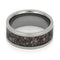 Dark Deer Antler 9mm Comfort-Fit Titanium Ring