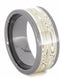 His and Hers Wedding Set, Palladium, White Gold, Mokume Gane Titanium Wedding Bands, M8-F9