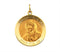 14k Yellow Gold Round Mother Teresa Medal (18 MM)