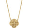 Fashion Clover Necklace in 14k Yellow Gold, 18"