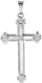 Platinum Resurrection Cross Pendant