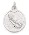 Sterling Silver Praying Hands Medal (30X20MM)