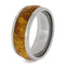 Gold Box Elder Burl Wood 8mm Comfort-Fit Titanium Wedding Band