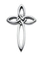 Everlasting Cross Rhodium-Plated 14k White Gold Pendant (36.75X23.75 MM)